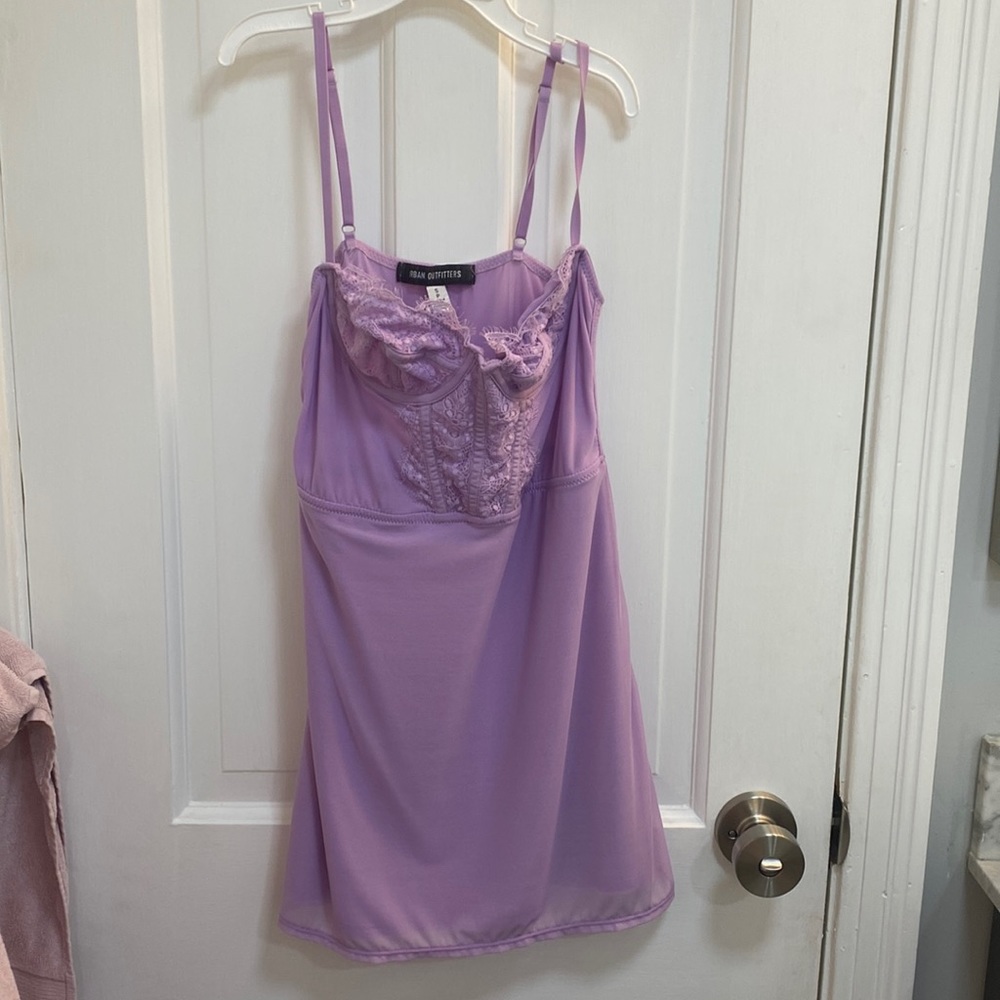 Urban Outfitters Small Corset Purple Mini Dress